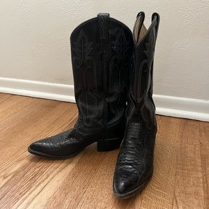 Dan Post Snakeskin Western Cowboy Boots